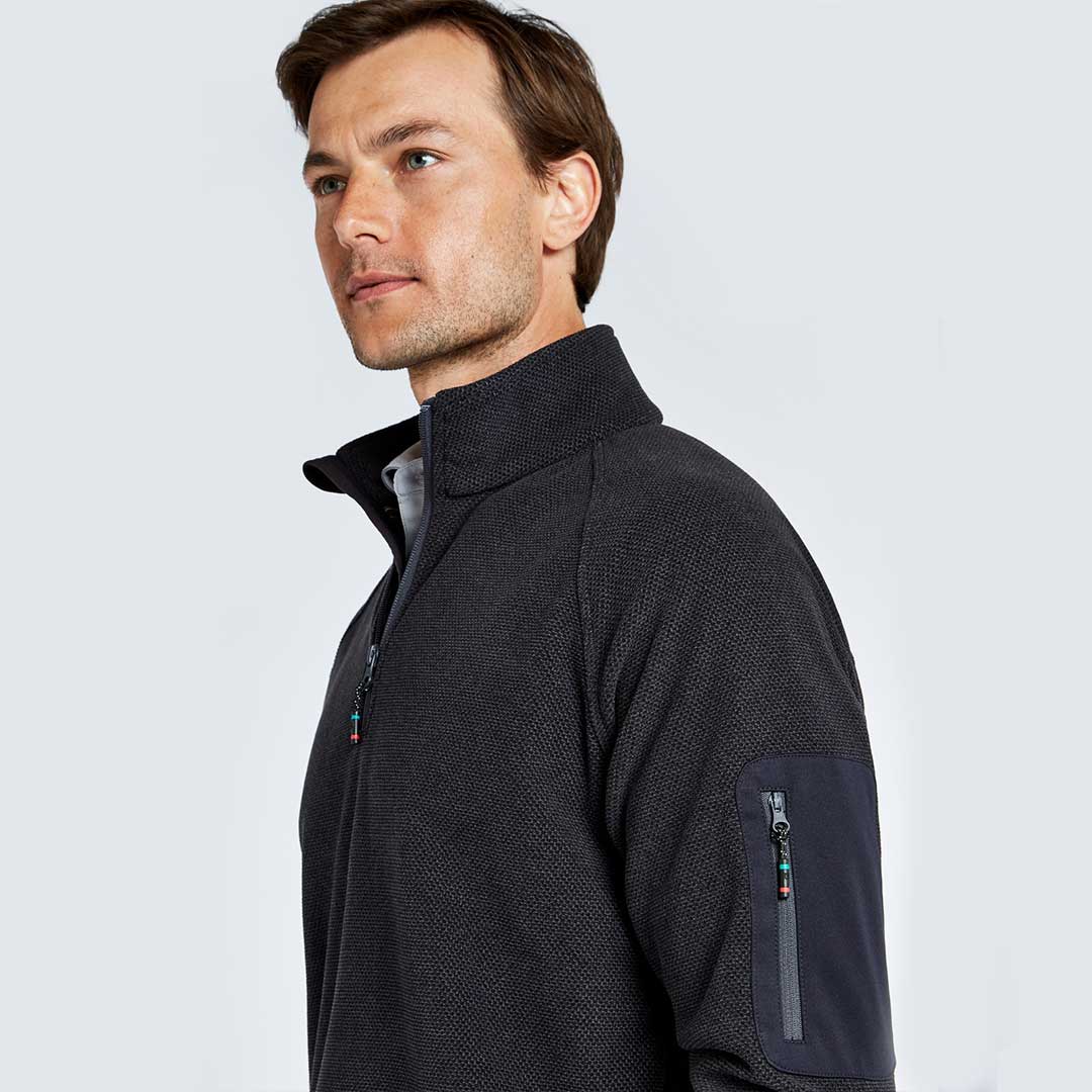 Dubarry Unisex Monaco Quarter-zip Fleece in Graphite