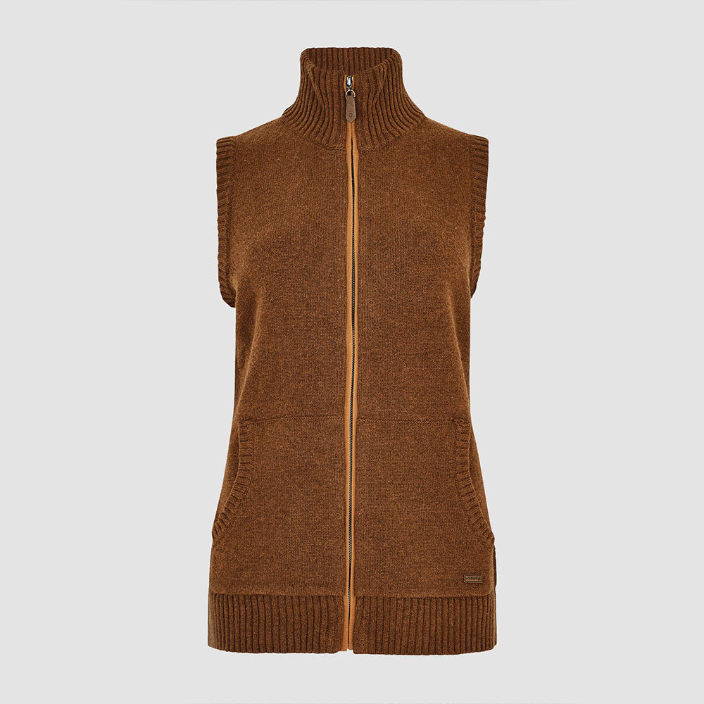 Dubarry Women's Sheedy Knit Gilet in Nutmeg