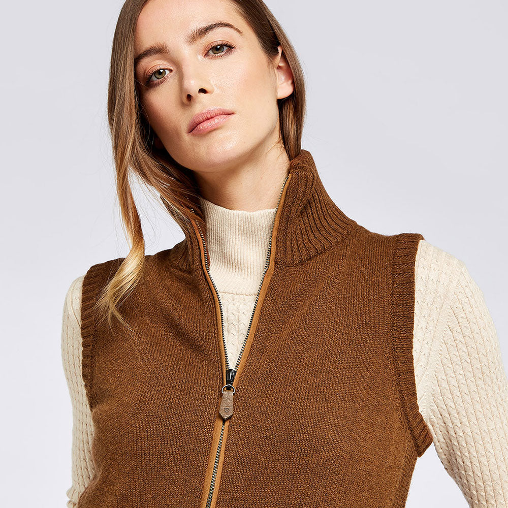 Dubarry Women's Sheedy Knit Gilet in Nutmeg