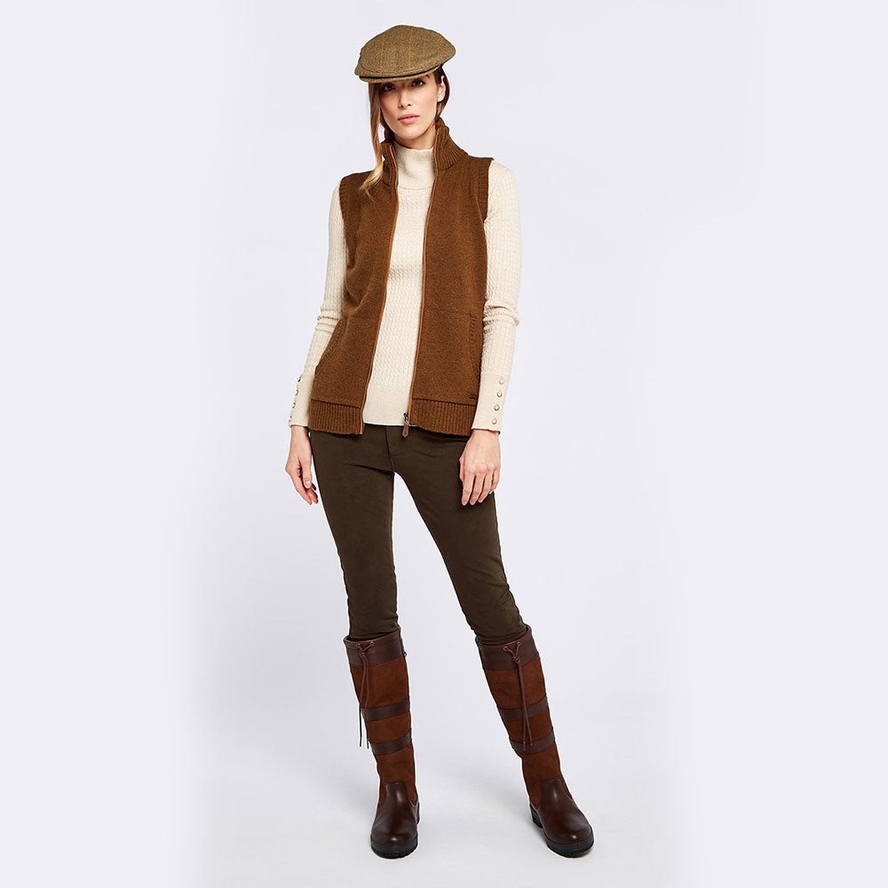 Dubarry Women's Sheedy Knit Gilet in Nutmeg