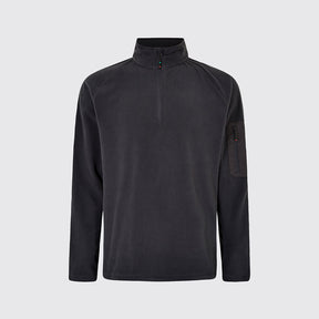 Dubarry Women's Valencia Quarter-zip Fleece Jumper in Graphite