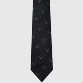 Dubarry Avalon Silk Wove Tie in Navy