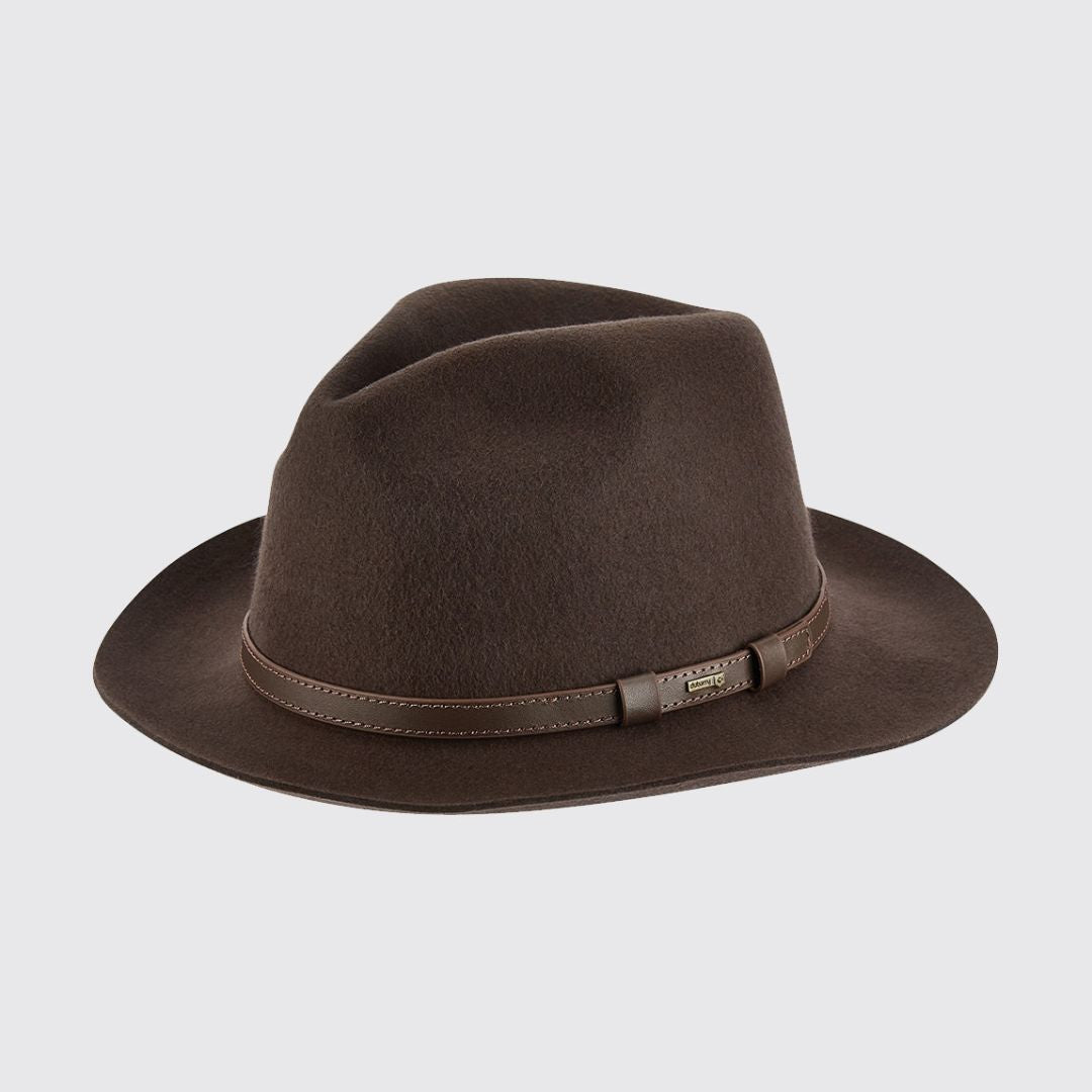 Dubarry Frontier Fedora Hat in Brown