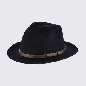 Dubarry Frontier Fedora Hat in Navy