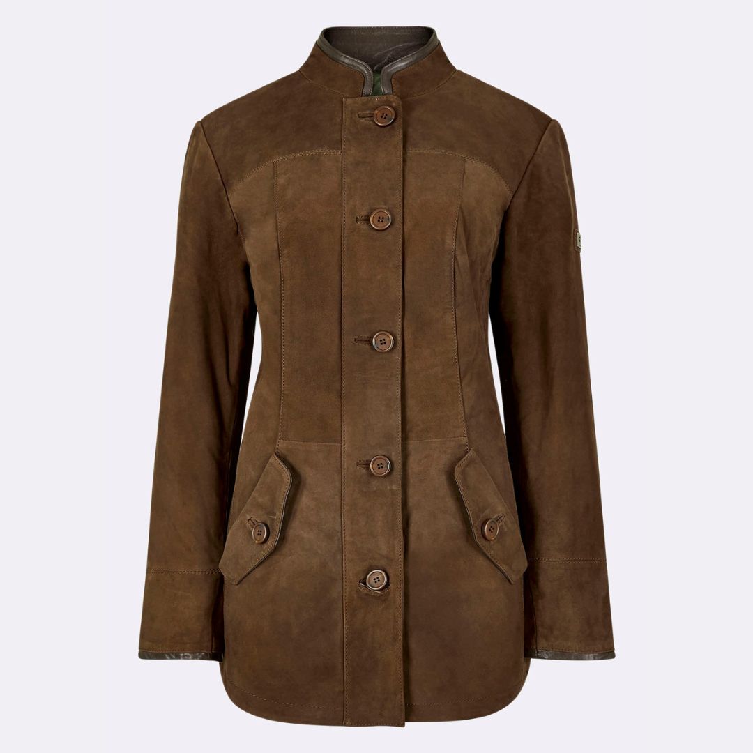 Dubarry Women's Joyce Leather Jacket in Walnut