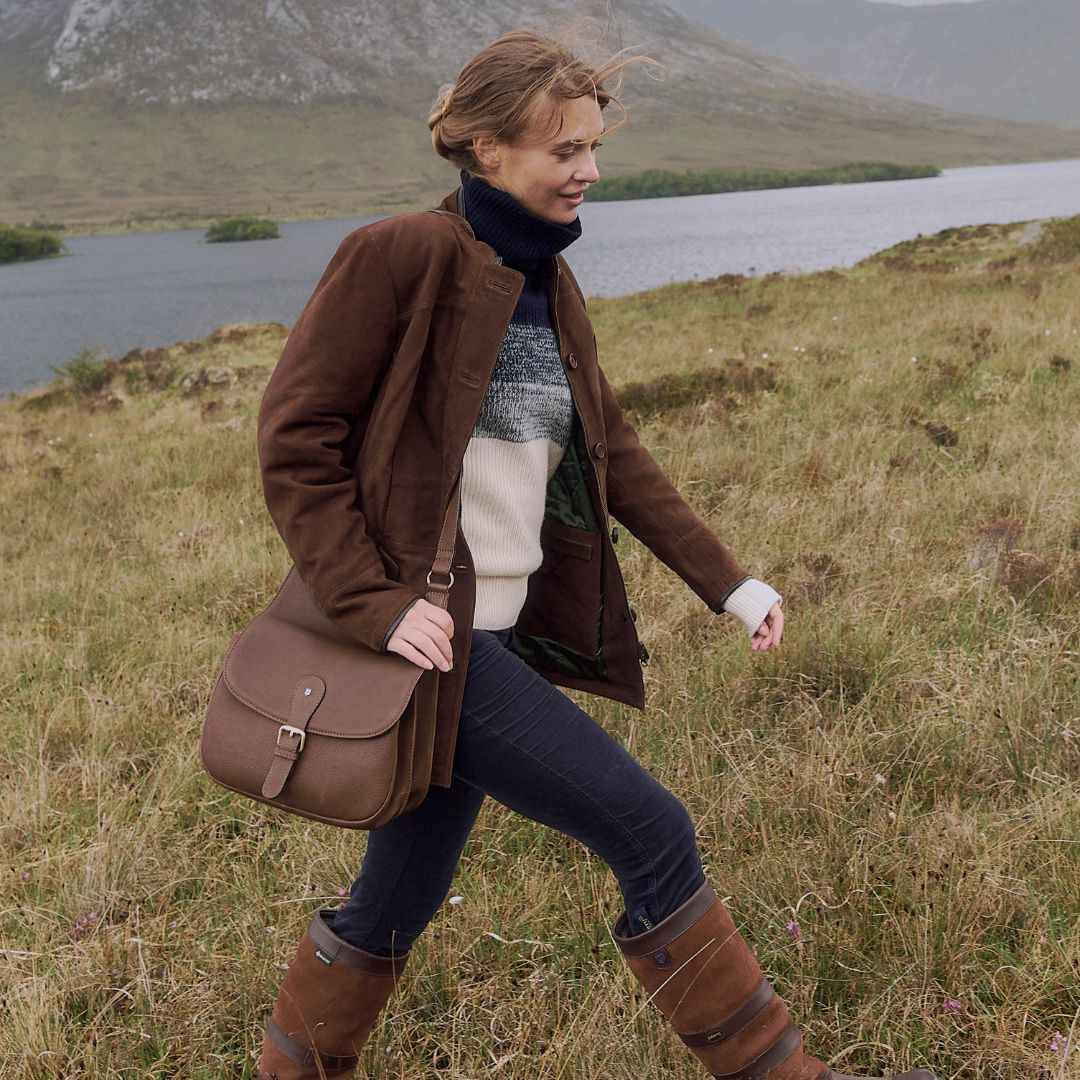 Dubarry Women's Joyce Leather Jacket in Walnut