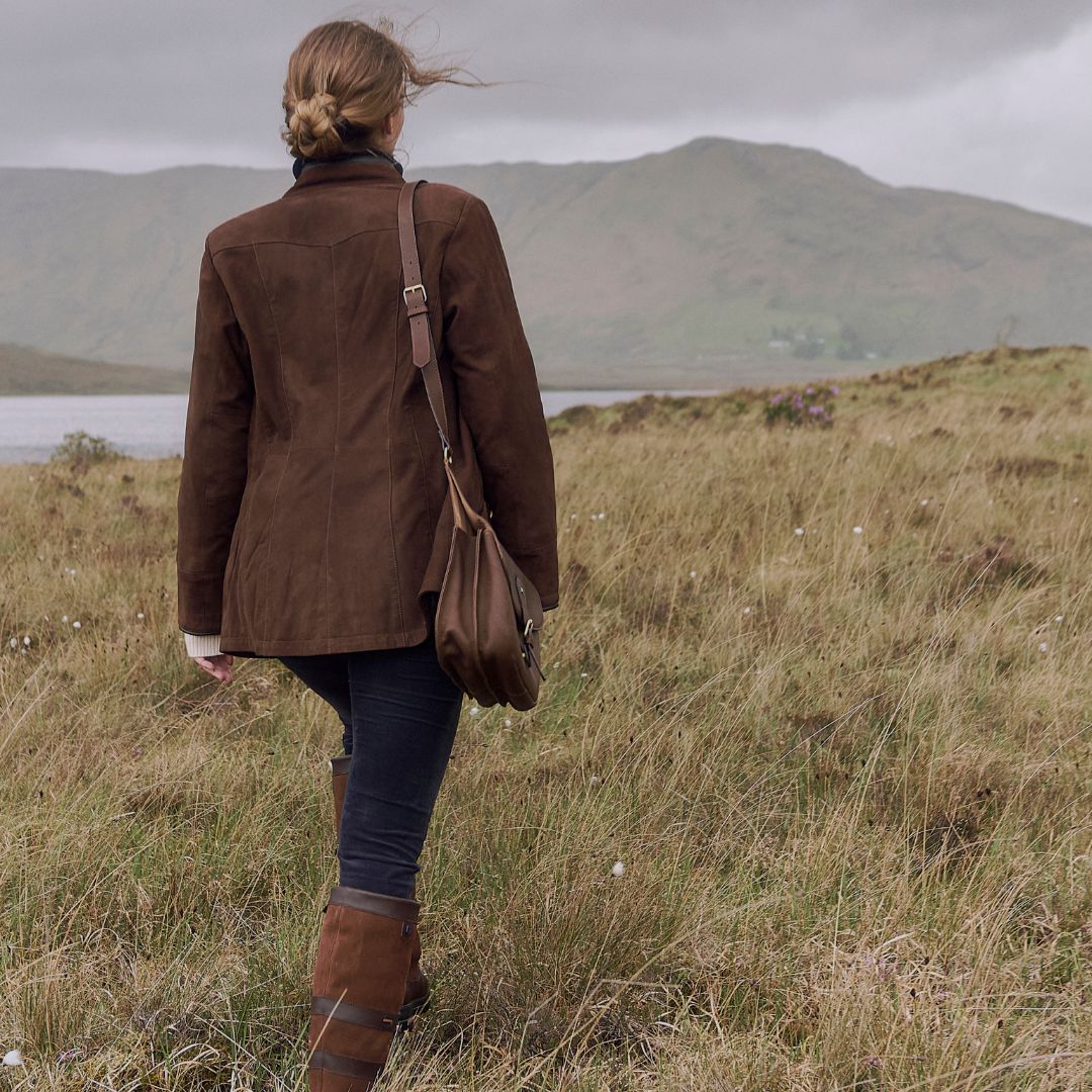 Dubarry Women's Joyce Leather Jacket in Walnut