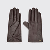 Dubarry Women's Sheehan Leather Gloves in Mahogany