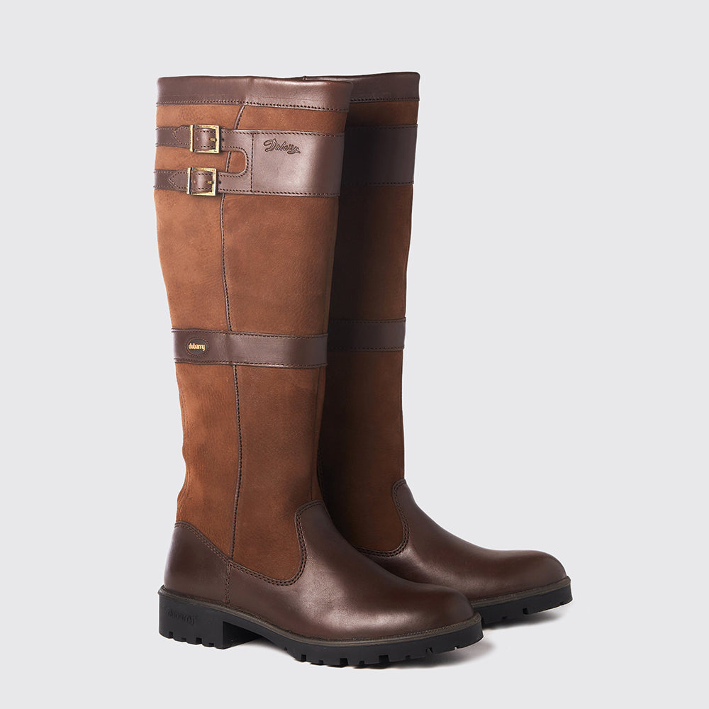 Dubarry Women's Longford Leather Boot in Walnut