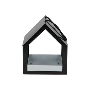 Esschert Design Hanging Bird Table in Dark Grey/White