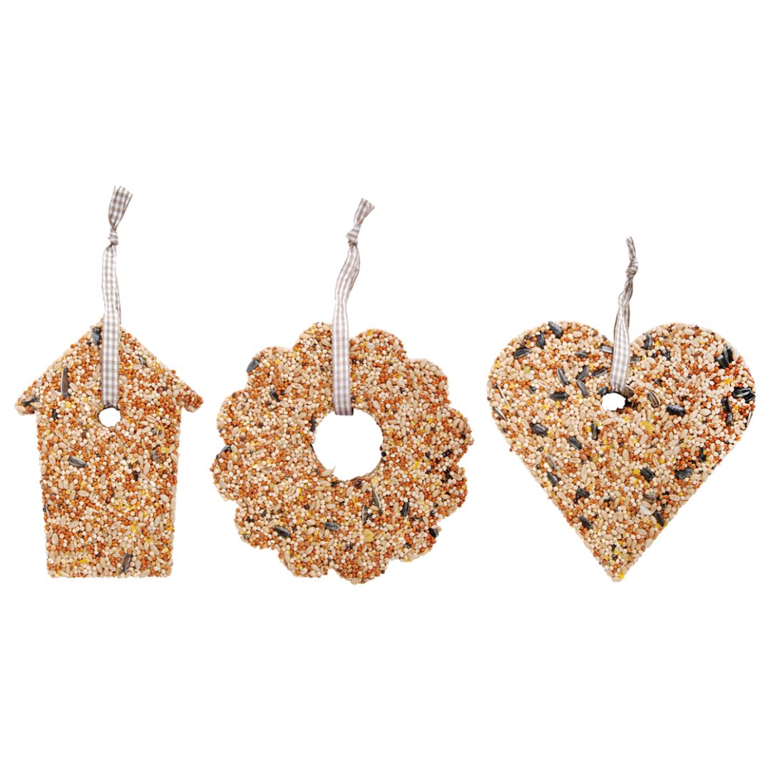 Esschert Design Heart/House/Wreath Birdseed in 15cm