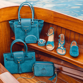 Fairfax & Favor Mini Windsor Handbag in Ocean Blue