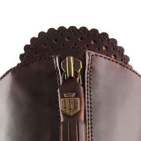 Fairfax & Favor Regina Leather Boot in Mahogany