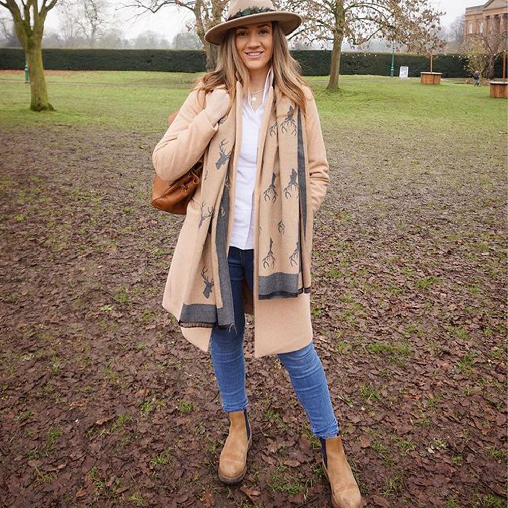 Fairfax & Favor Sheepskin Boudica Shearling Lined Ankle Boot in Oak