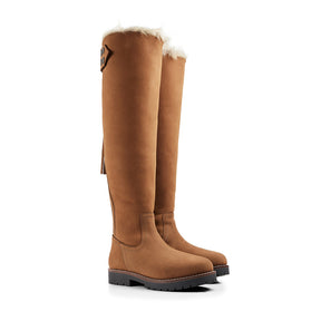 Fairfax & Favor Verbier Over the Knee Snow Boot in Tan