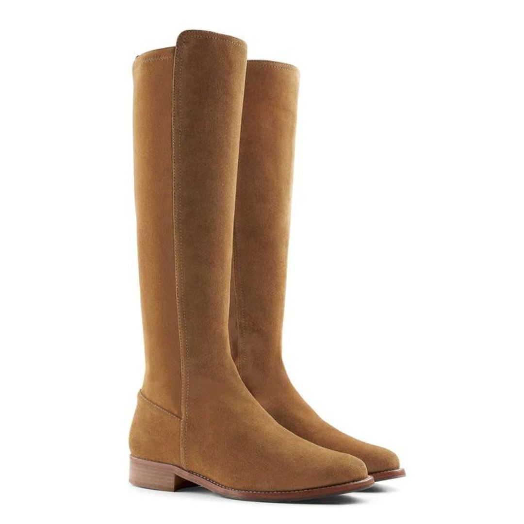 Fairfax & Favor Belgravia Flat Tall Boot in Tan