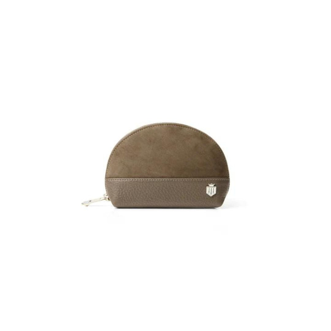 Fairfax & Favor Chiltern Suede Coin Purse in Taupe