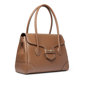 Fairfax & Favor Fitzwilliam Leather Tote Bag in Pebbled Tan