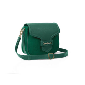 Fairfax & Favor Fitzwilliam Saddle Bag in Emerald Green - Limited Edition