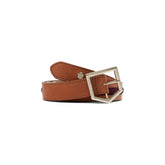 Fairfax & Favor Hampton Belt Leather & Suede in Tan & Plum