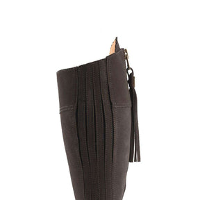 Fairfax & Favor Heeled Regina Suede Boot in Chocolate