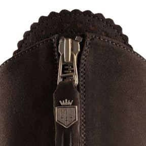 Fairfax & Favor Heeled Regina Suede Boot in Chocolate