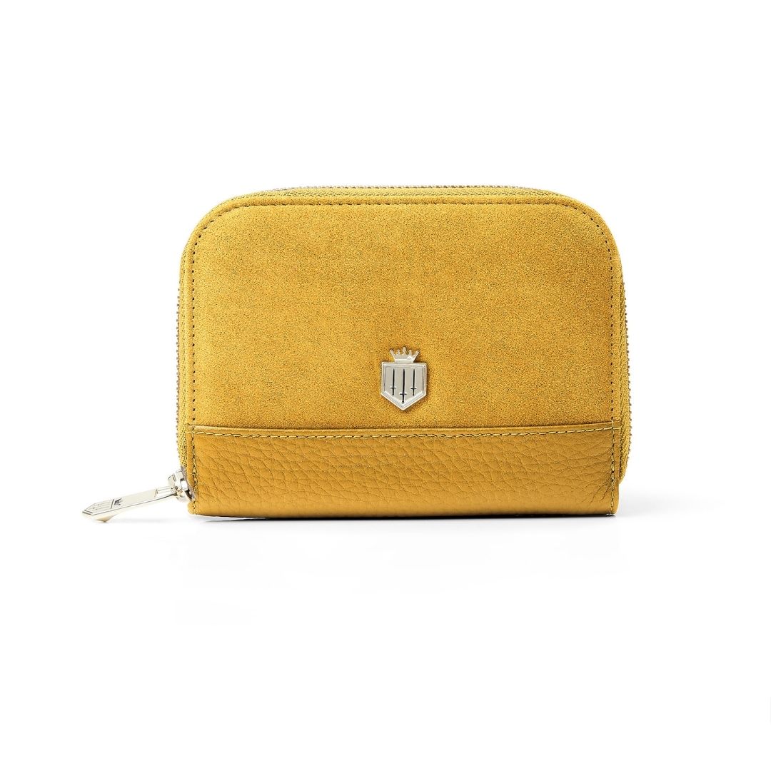 Fairfax & Favor Mini Salisbury Suede Purse in Mango