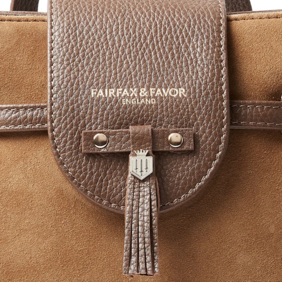 Fairfax & Favor Mini Windsor Suede Backpack in Tan