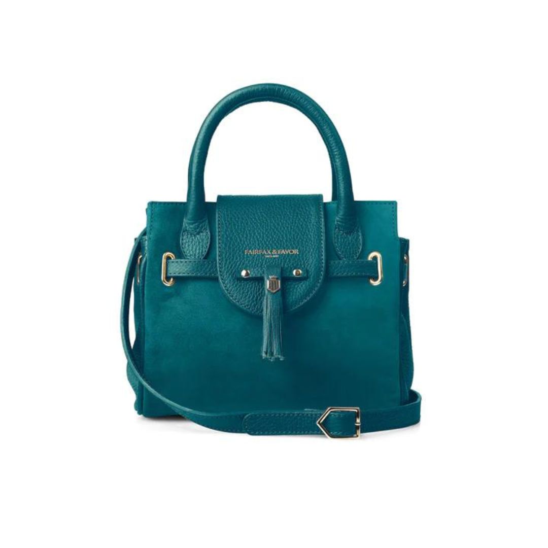 Fairfax & Favor Mini Windsor Handbag in Ocean Blue