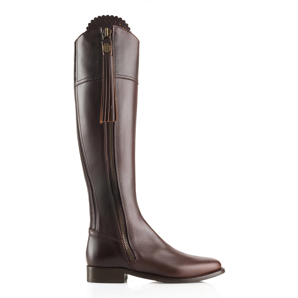 Fairfax & Favor Regina Leather Boot in Mahogany