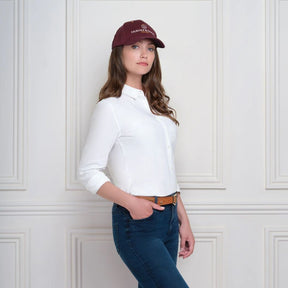 Fairfax & Favor Signature Baseball Cap in Burgundy