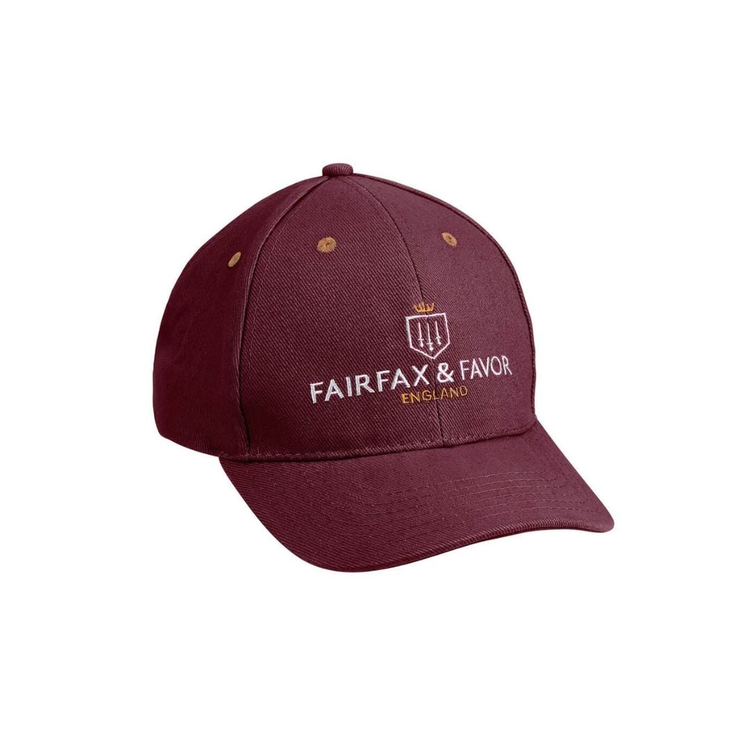 Fairfax & Favor Signature Baseball Cap in Burgundy