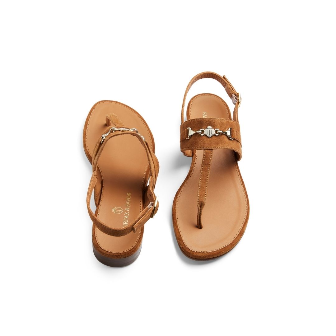 Fairfax & Favor Thornham Sandal in Tan