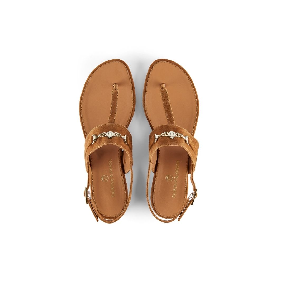 Fairfax & Favor Thornham Sandal in Tan