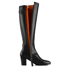 Fairfax & Favor Upton Leather Tall Boot in Black