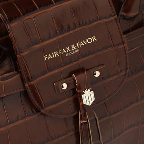 Fairfax & Favor Windsor Leather Handbag in Conker