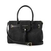 Fairfax & Favor Windsor Suede Handbag in Black