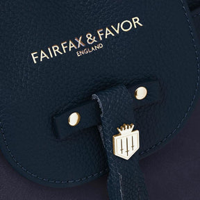 Fairfax & Favor Windsor Suede Handbag in Navy