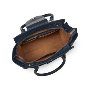 Fairfax & Favor Windsor Suede Tote Handbag in Tan & Navy