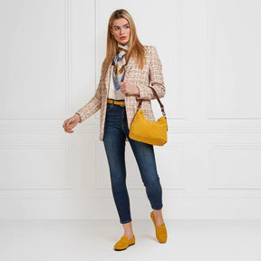 Fairfax & Favor Women's Hembsy Suede Loafer in Mango