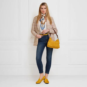 Fairfax & Favor Women's Hembsy Suede Loafer in Mango