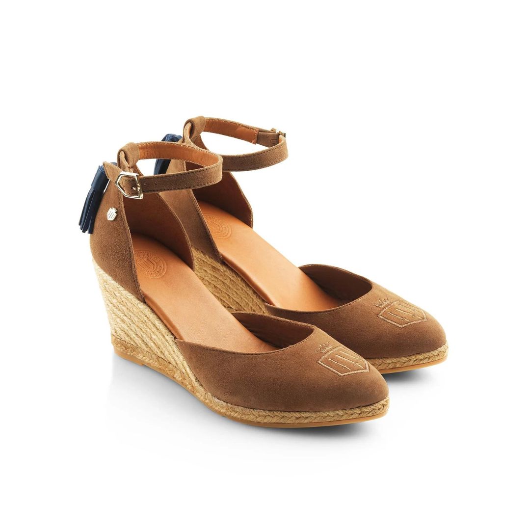 Fairfax & Favor Women's Monaco Wedge in Tan