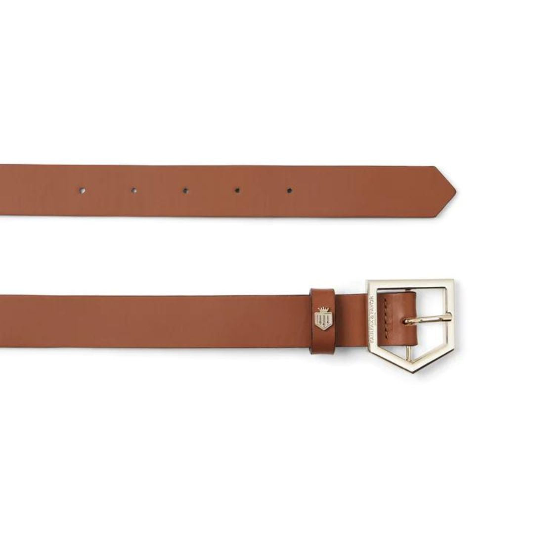 Fairfax & Favor Women's Sennowe Leather Belt in Tan