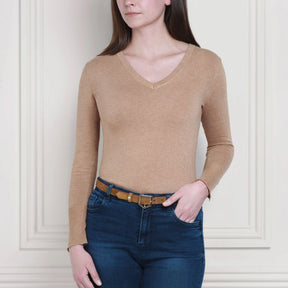 Fairfax & Favor Women's Sennowe Suede Belt in Tan