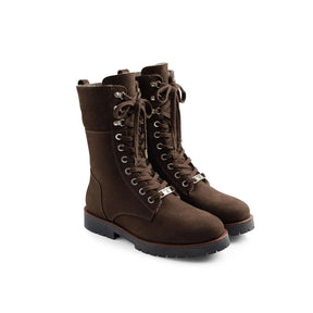 Fairfax & Favor Shearling Lined Anglesey Boots in Chocolate