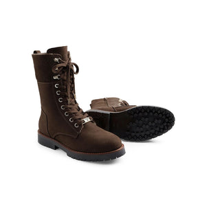 Fairfax & Favor Shearling Lined Anglesey Boots in Chocolate