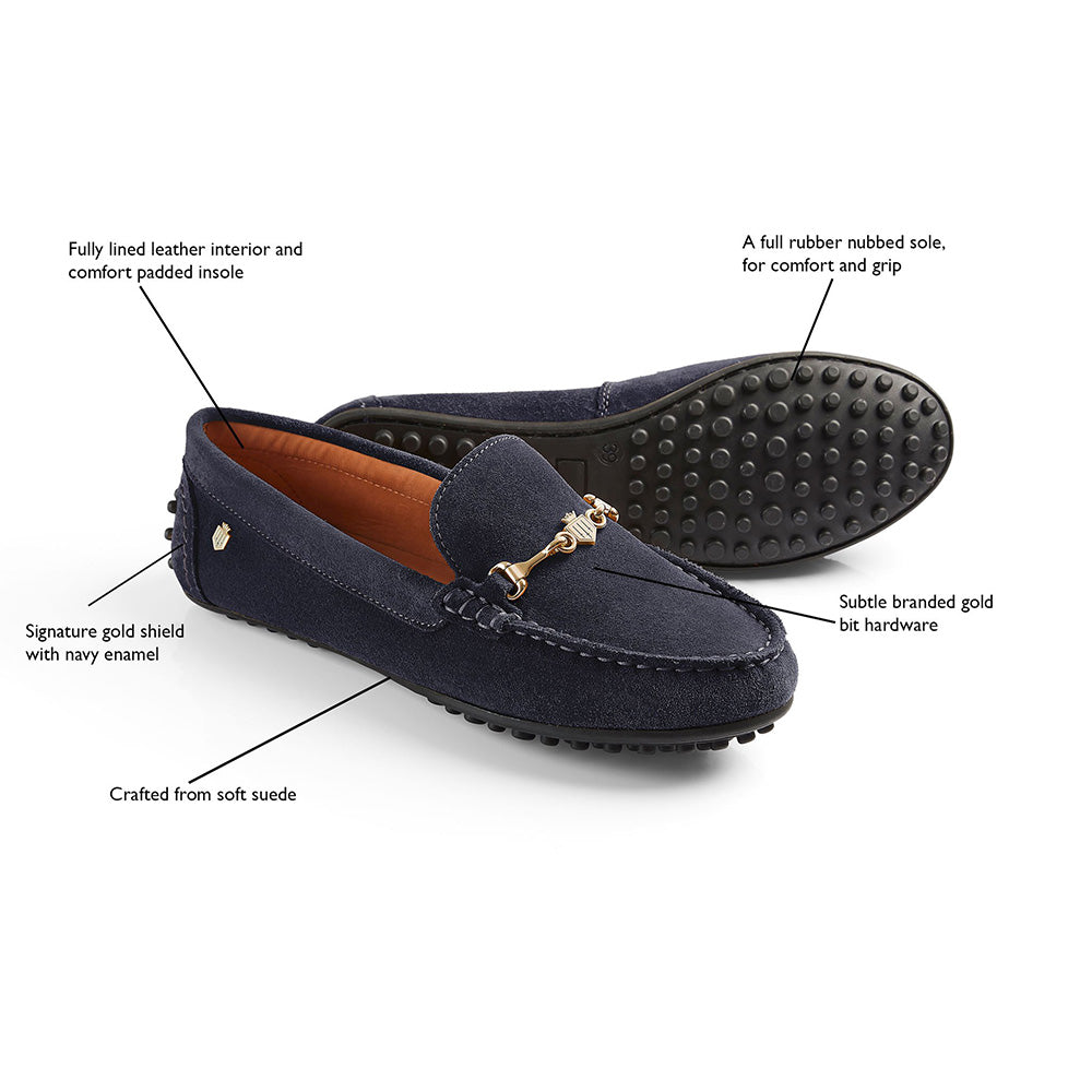 Fairfax & Favor Women's Trinity Loafer in Navy