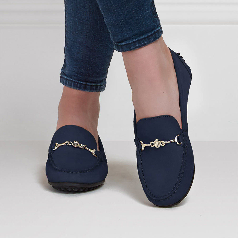 Fairfax & Favor Women's Trinity Loafer in Navy