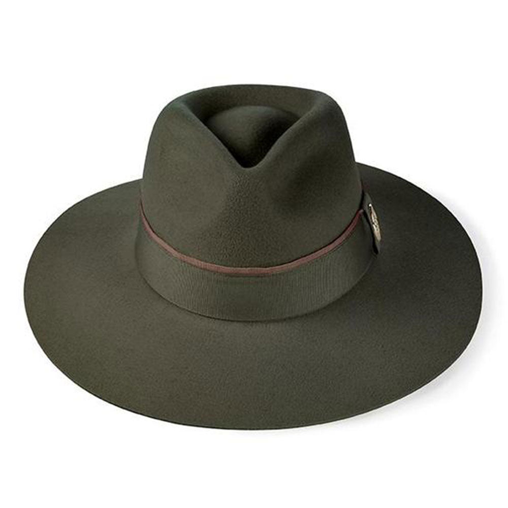 Hicks & Brown Oxley Fedora in Olive Green