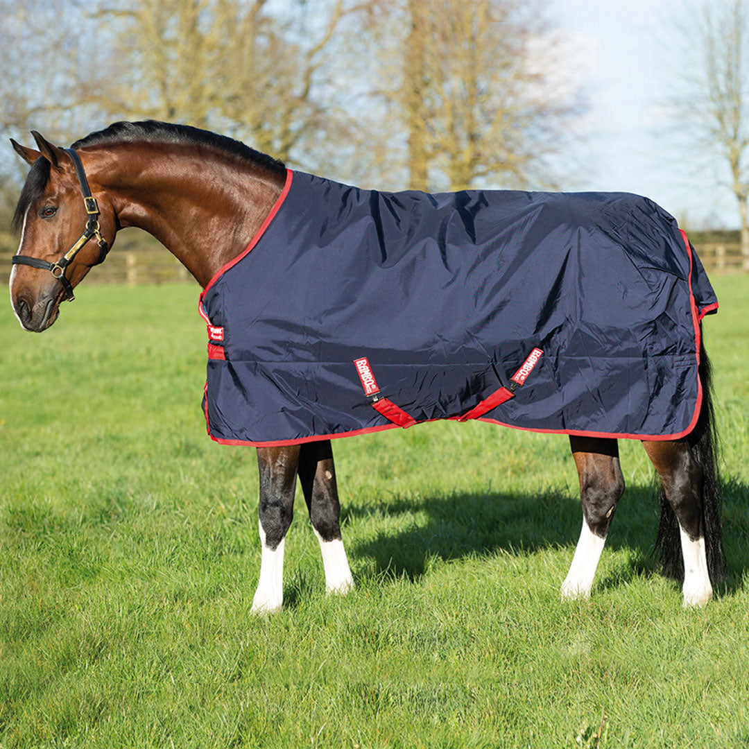 Horseware Rambo Original Medium Turnout Rug in Navy/Red (200g)